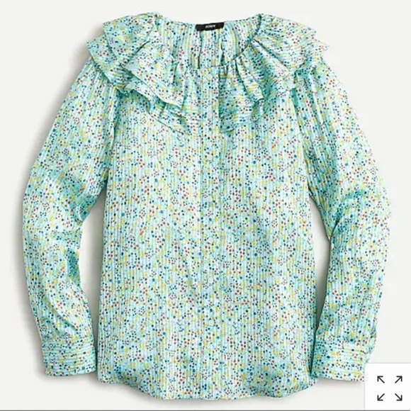 J. Crew Ruffle Top - Picture 2 of 9